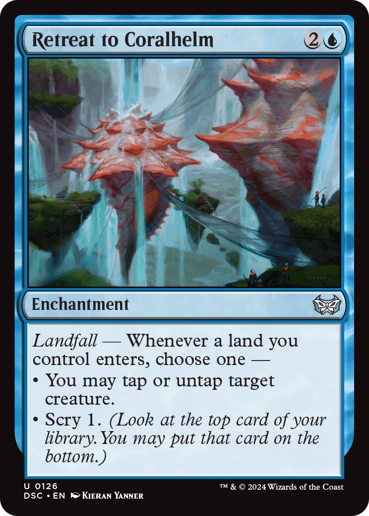 Retreat to Coralhelm [Duskmourn: House of Horror Commander] | Good Games Morley