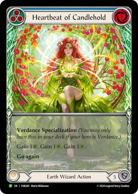 Heartbeat of Candlehold (Extended Art) [FAB269] (Promo)  Rainbow Foil | Good Games Morley