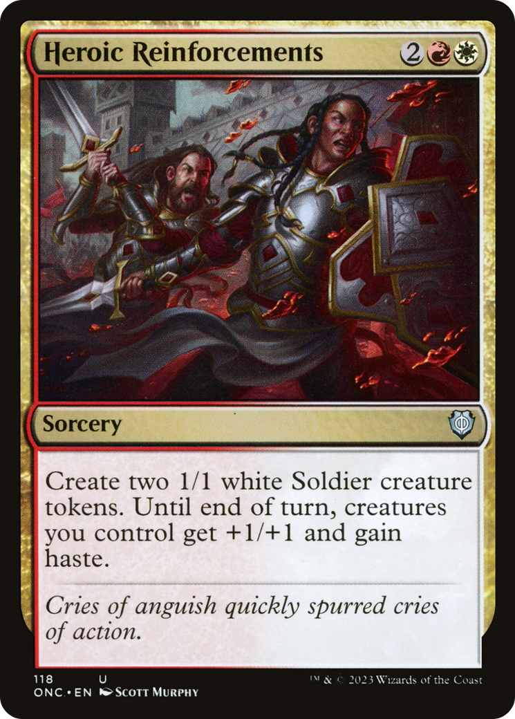 Heroic Reinforcements [Phyrexia: All Will Be One Commander] | Good Games Morley