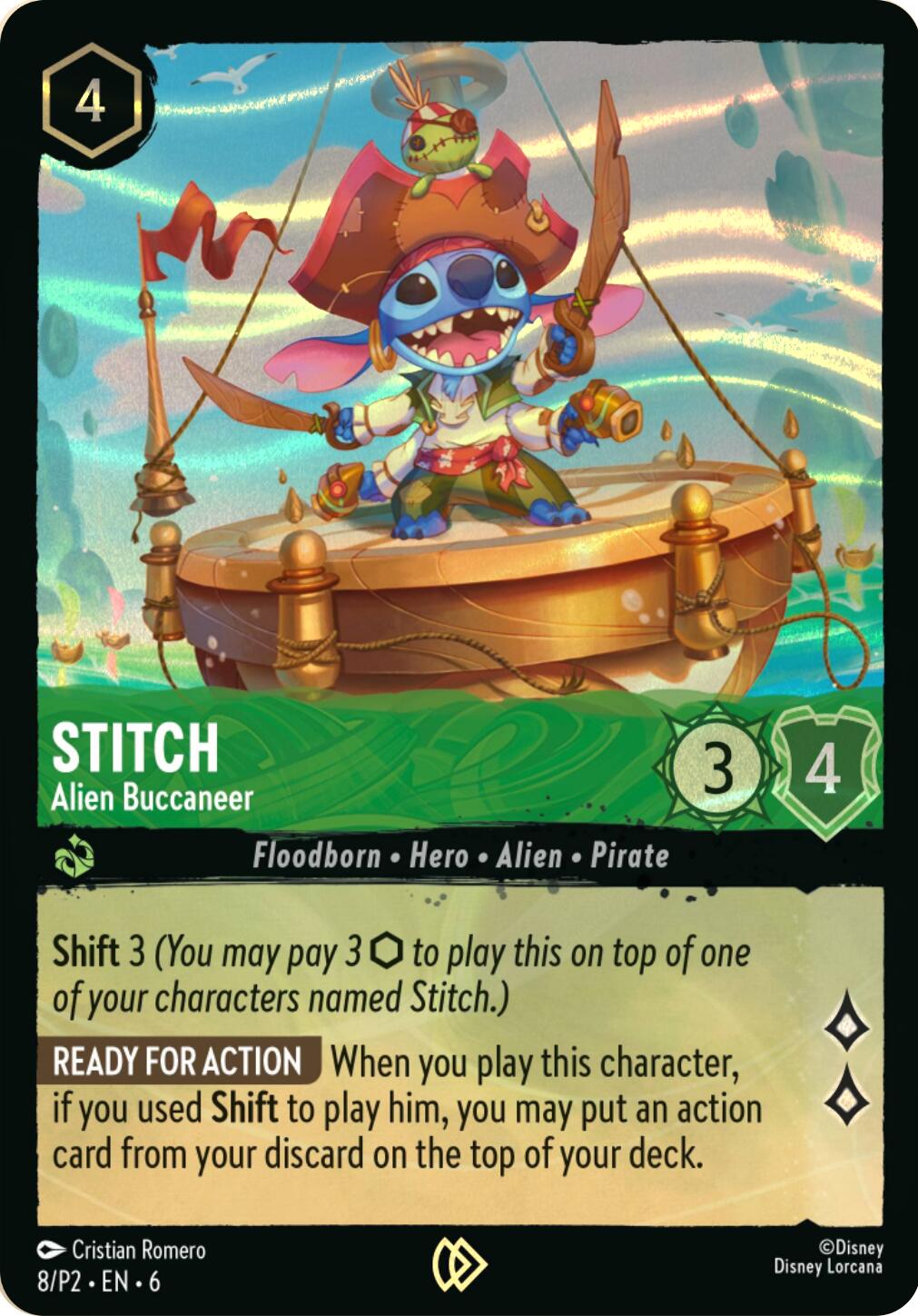 Stitch - Alien Buccaneer (Stitch Collector's Gift Set Promo) (8) [Promo Cards] | Good Games Morley