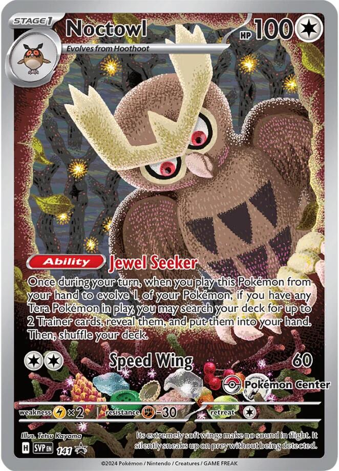 Noctowl (141) (Pokemon Center Exclusive) [Scarlet & Violet: Black Star Promos] | Good Games Morley