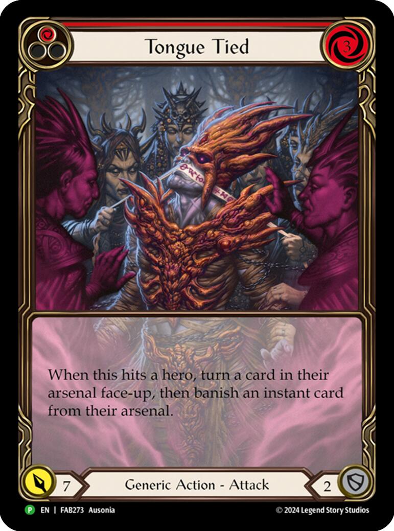 Tongue Tied (Extended Art) [FAB273] (Rosetta)  Rainbow Foil | Good Games Morley