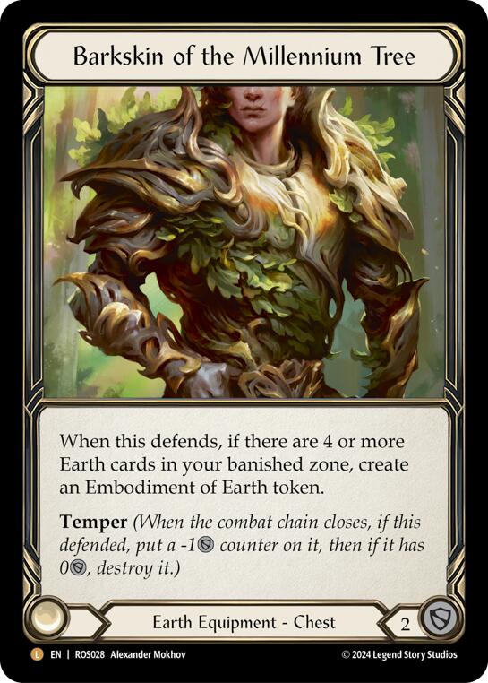 Barkskin of the Millennium Tree [ROS028] (Rosetta)  Rainbow Foil | Good Games Morley