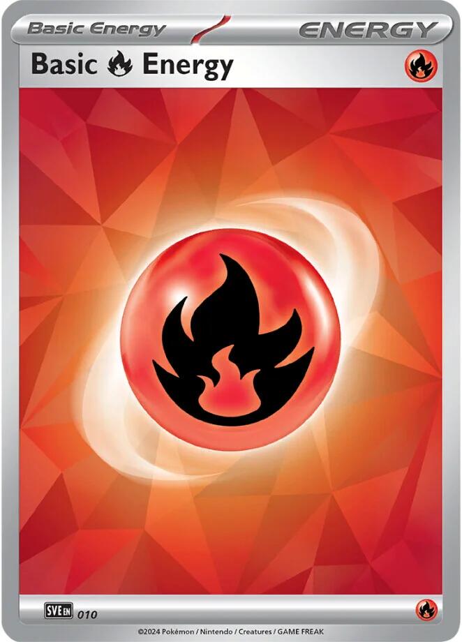 Basic Fire Energy (010)(Holo) [Scarlet & Violet: Stellar Crown] | Good Games Morley