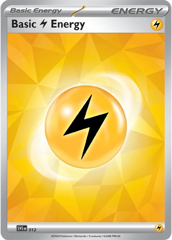 Basic Lightning Energy (012)(Holo) [Scarlet & Violet: Stellar Crown] | Good Games Morley