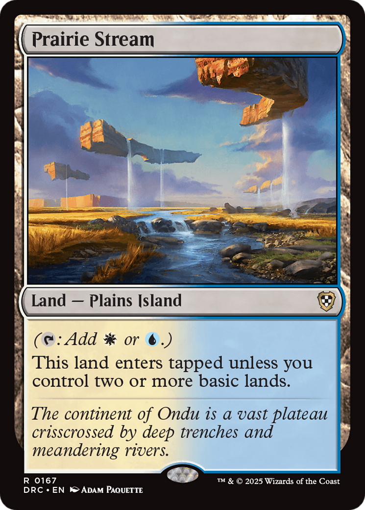 Prairie Stream [Aetherdrift Commander] | Good Games Morley