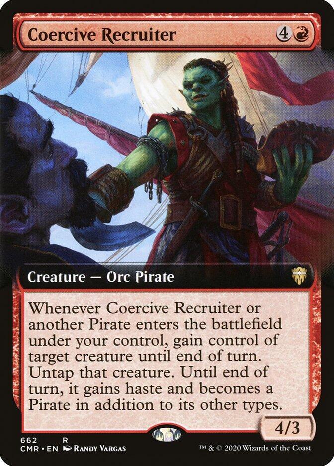 Coercive Recruiter 662 (Commander Legends)  - Extended Art Foil | Good Games Morley