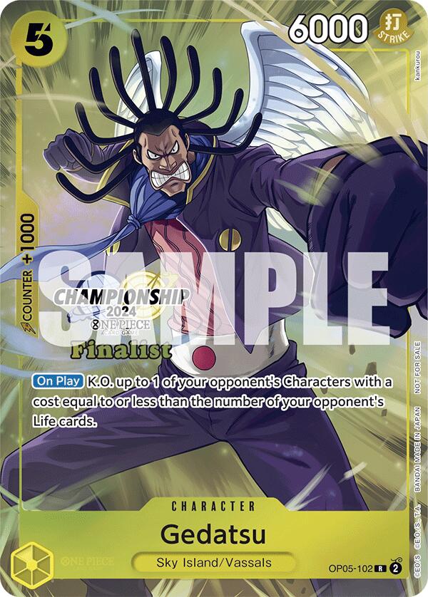 Gedatsu (Championship 2024 Finalist Card Set) [One Piece Promotion Cards] | Good Games Morley