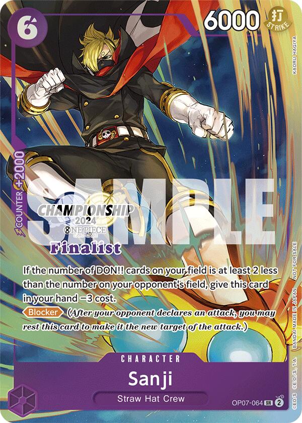 Sanji (Championship 2024 Finalist Card Set) [One Piece Promotion Cards] | Good Games Morley