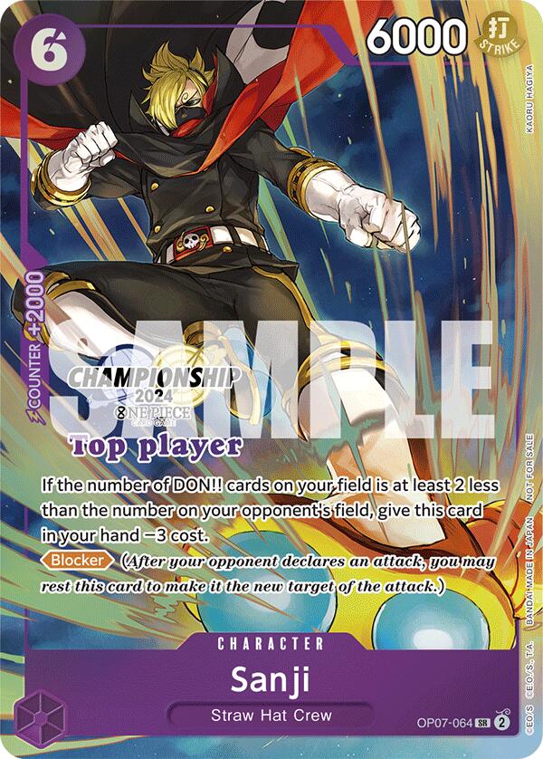 Sanji (Championship 2024 Top Player Pack) [One Piece Promotion Cards] | Good Games Morley