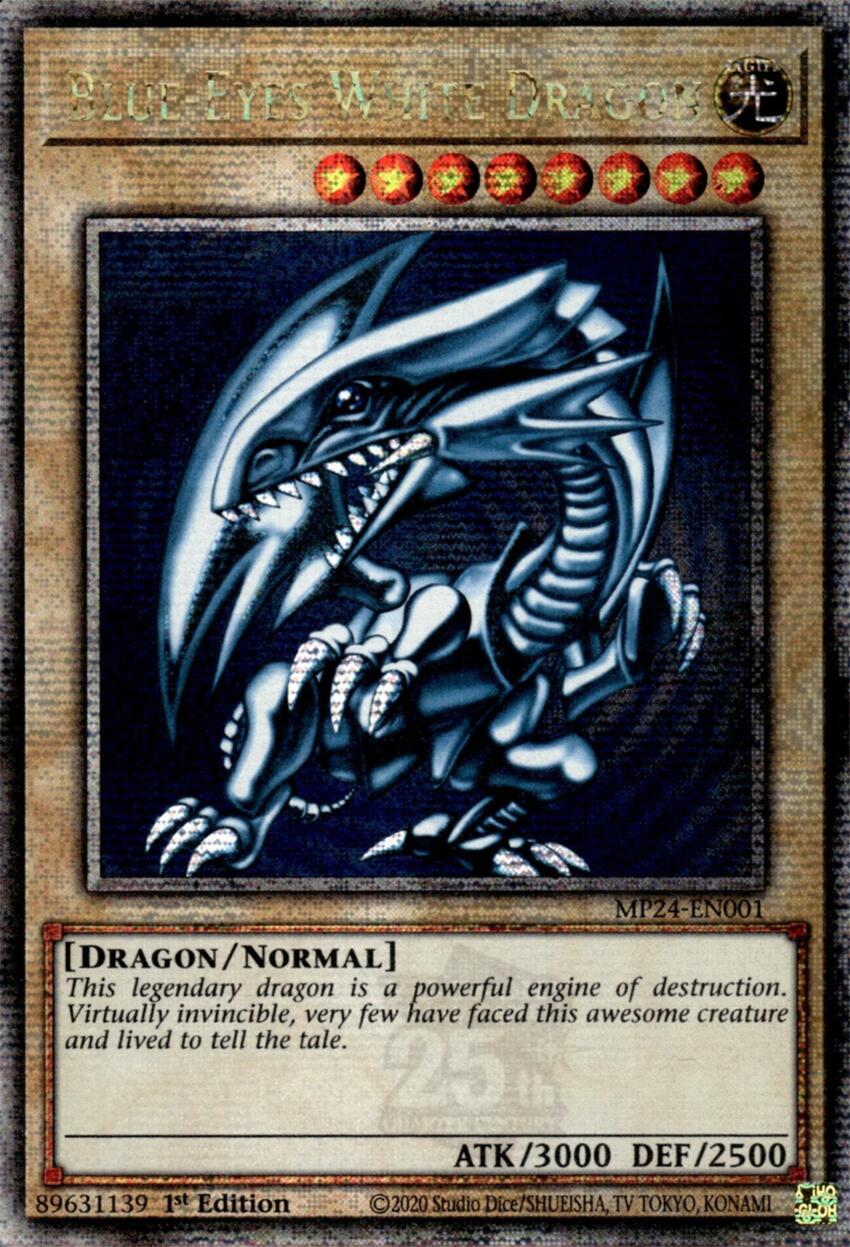 Blue-Eyes White Dragon [MP24-EN001] Quarter Century Secret Rare | Good Games Morley