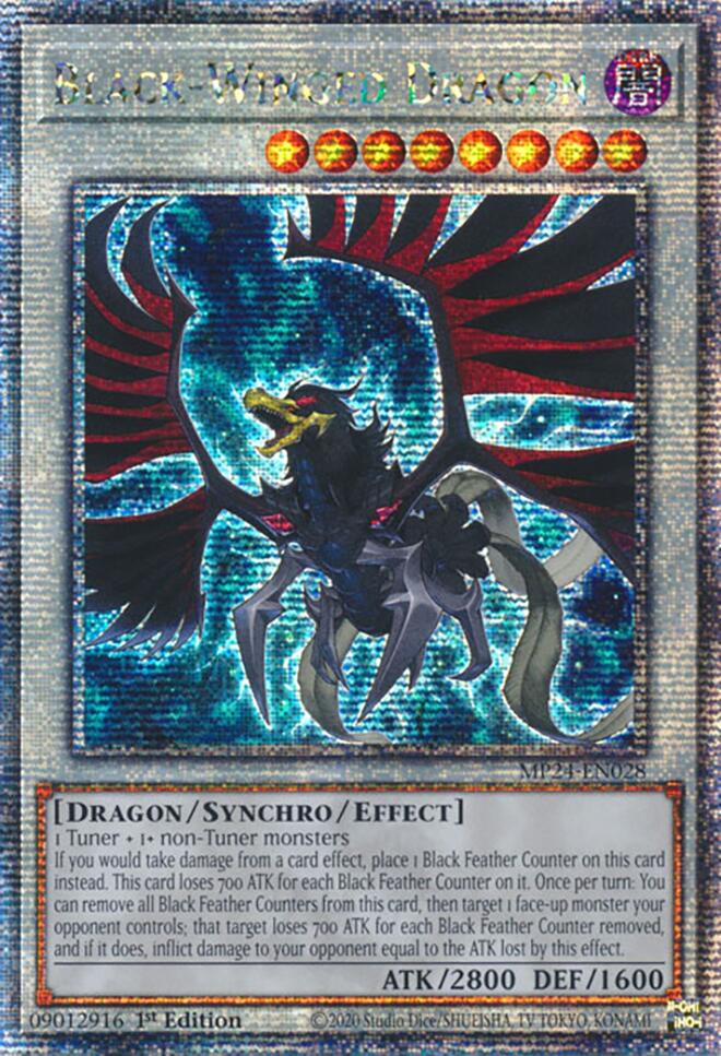Black-Winged Dragon [MP24-EN028] Quarter Century Secret Rare | Good Games Morley