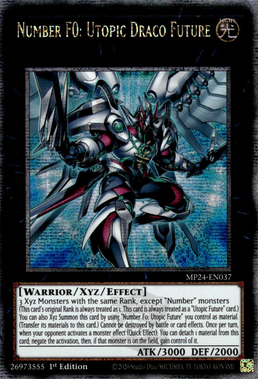 Number F0: Utopic Draco Future [MP24-EN037] Quarter Century Secret Rare | Good Games Morley