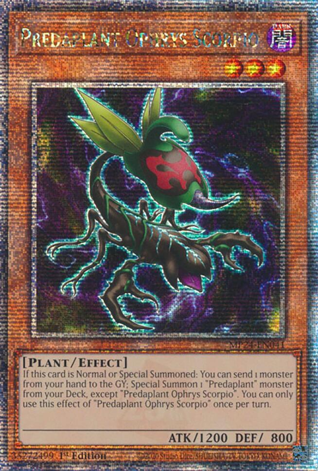 Predaplant Ophrys Scorpio [MP24-EN041] Quarter Century Secret Rare | Good Games Morley
