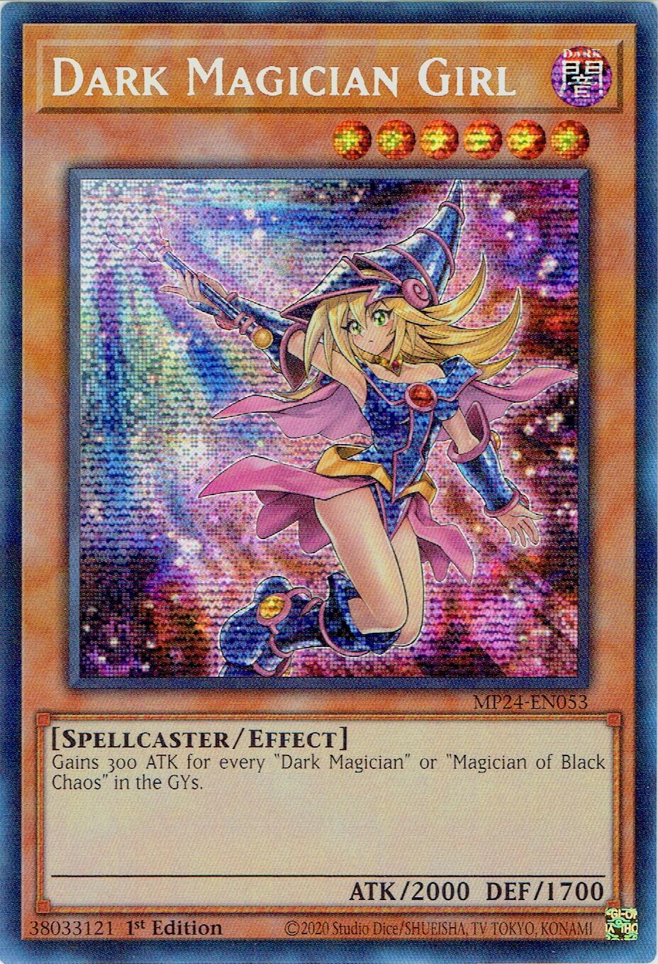 Dark Magician Girl (Alternate Art) [MP24-EN053] Prismatic Secret Rare | Good Games Morley