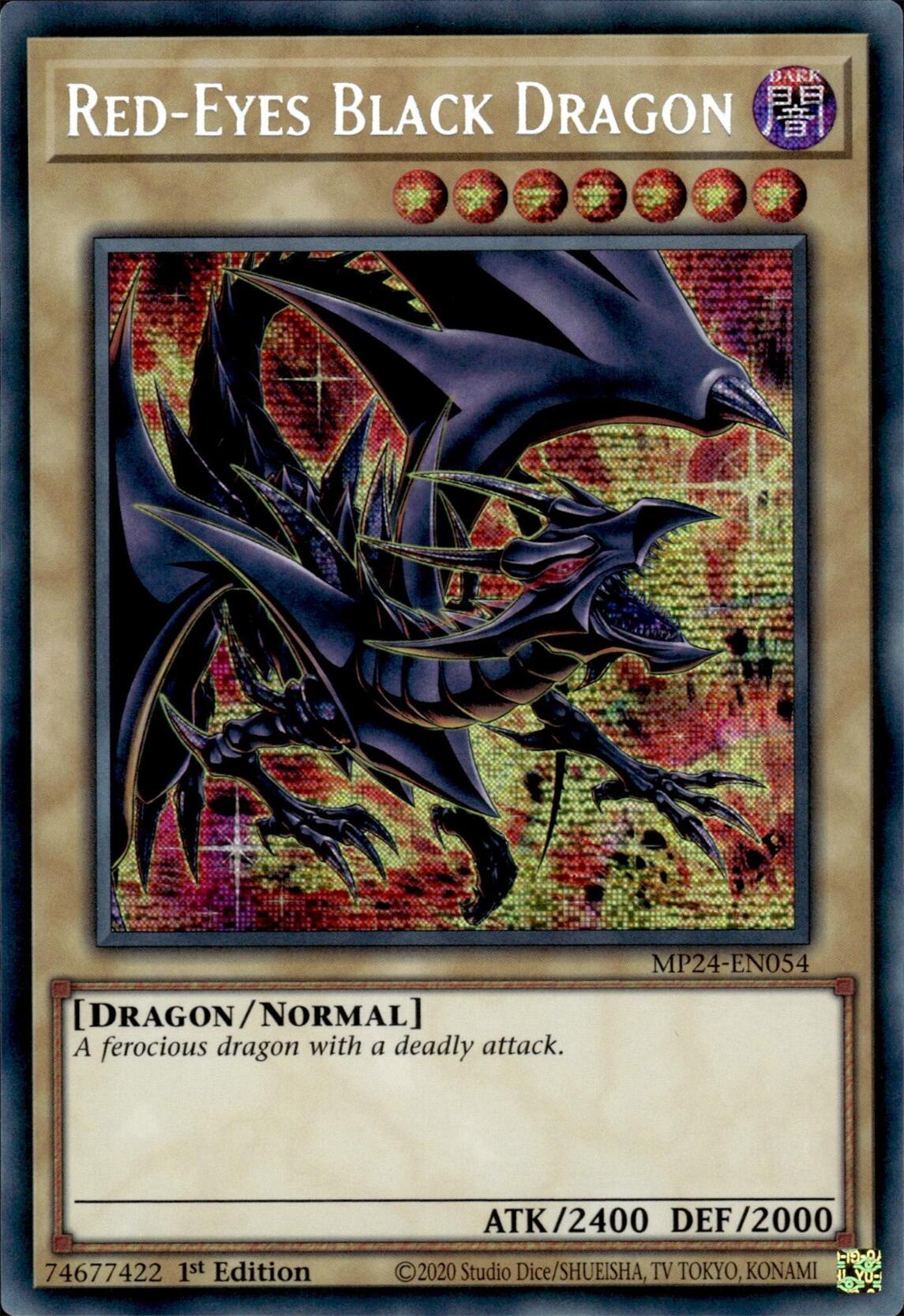 Red-Eyes Black Dragon (Alternate Art) [MP24-EN054] Prismatic Secret Rare | Good Games Morley