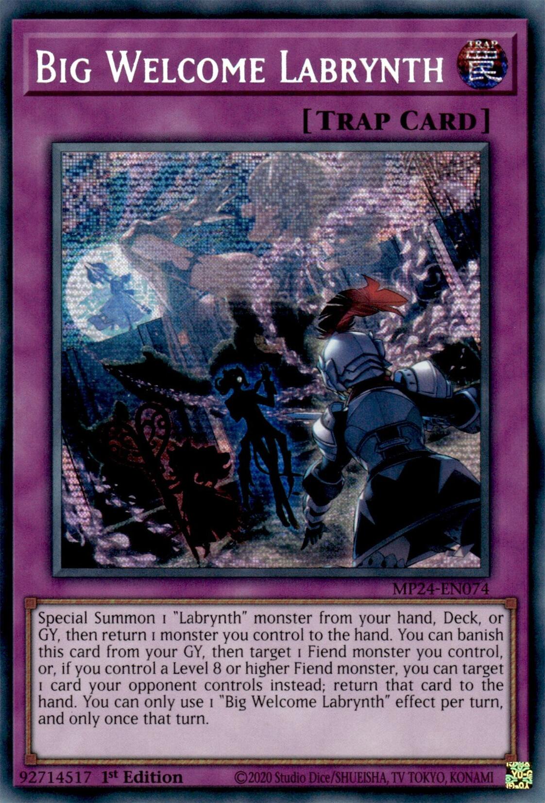 Big Welcome Labrynth [MP24-EN074] Prismatic Secret Rare | Good Games Morley