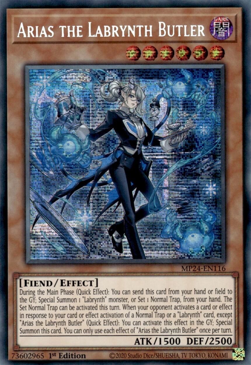 Arias the Labrynth Butler [MP24-EN116] Prismatic Secret Rare | Good Games Morley