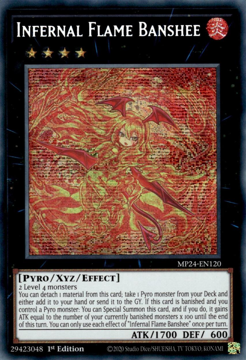 Infernal Flame Banshee [MP24-EN120] Prismatic Secret Rare | Good Games Morley