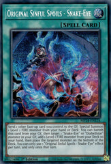Original Sinful Spoils - Snake-Eye [MP24-EN124] Prismatic Secret Rare | Good Games Morley