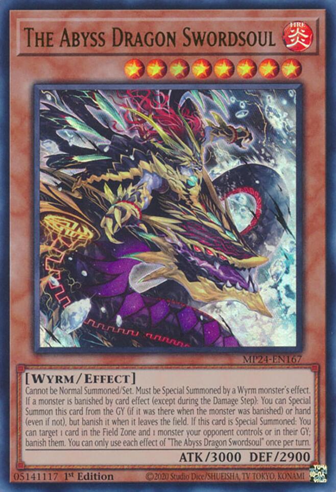The Abyss Dragon Swordsoul [MP24-EN167] Ultra Rare | Good Games Morley