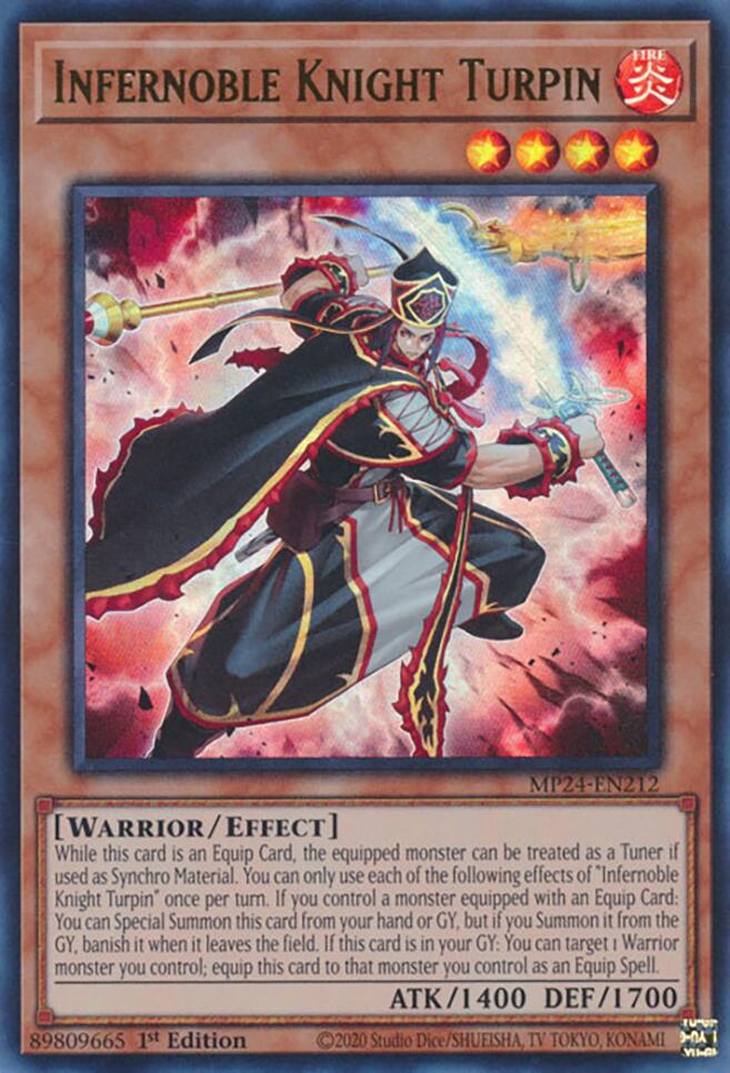 Infernoble Knight Turpin [MP24-EN212] Ultra Rare | Good Games Morley
