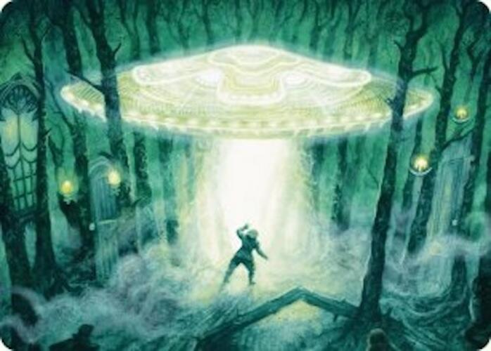 Unidentified Hovership Art Card [Duskmourn: House of Horror Art Series] | Good Games Morley
