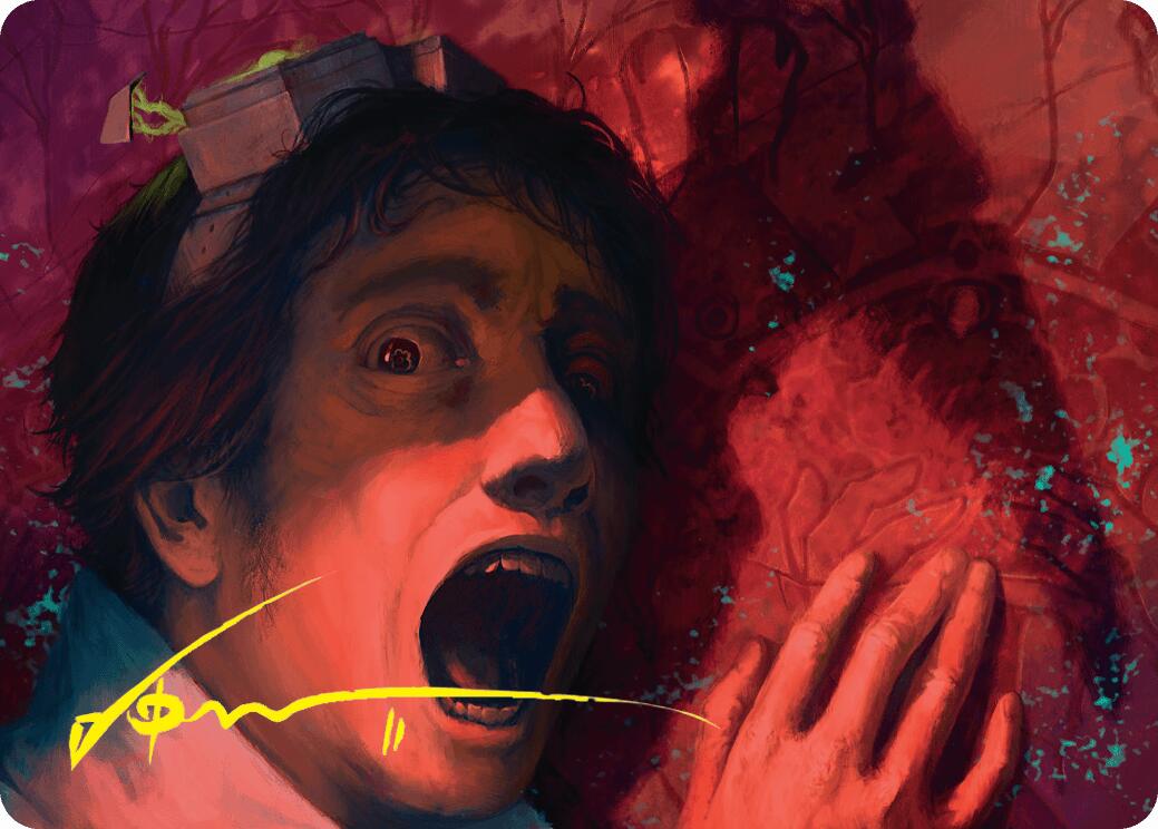 Murder Art Card (Gold-Stamped Signature) [Duskmourn: House of Horror Art Series] | Good Games Morley