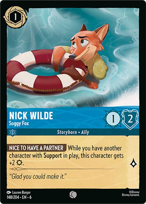 Nick Wilde - Soggy Fox (148/204) [Azurite Sea] | Good Games Morley
