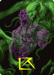 Tyvar, the Pummeler Art Card (Gold-Stamped Signature) [Duskmourn: House of Horror Art Series] | Good Games Morley