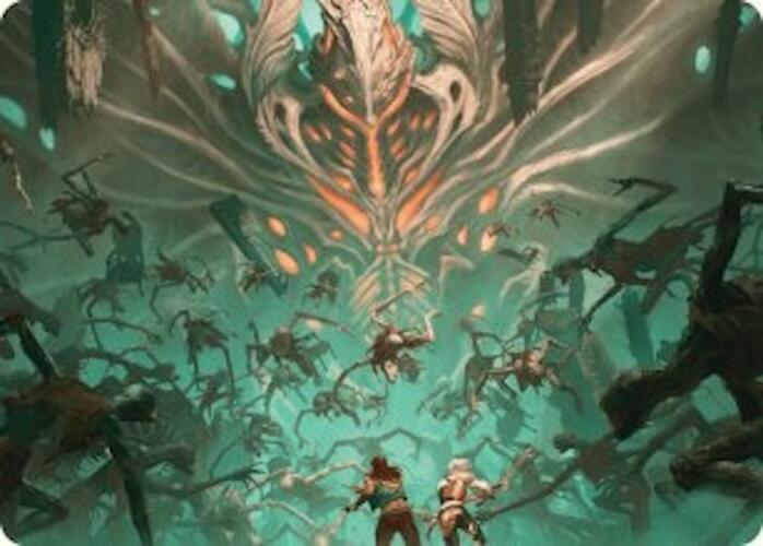 Valgavoth's Onslaught Art Card [Duskmourn: House of Horror Art Series] | Good Games Morley