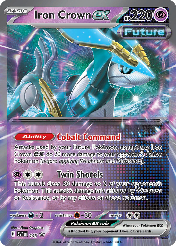 Iron Crown ex (146) [Scarlet & Violet: Black Star Promos] | Good Games Morley