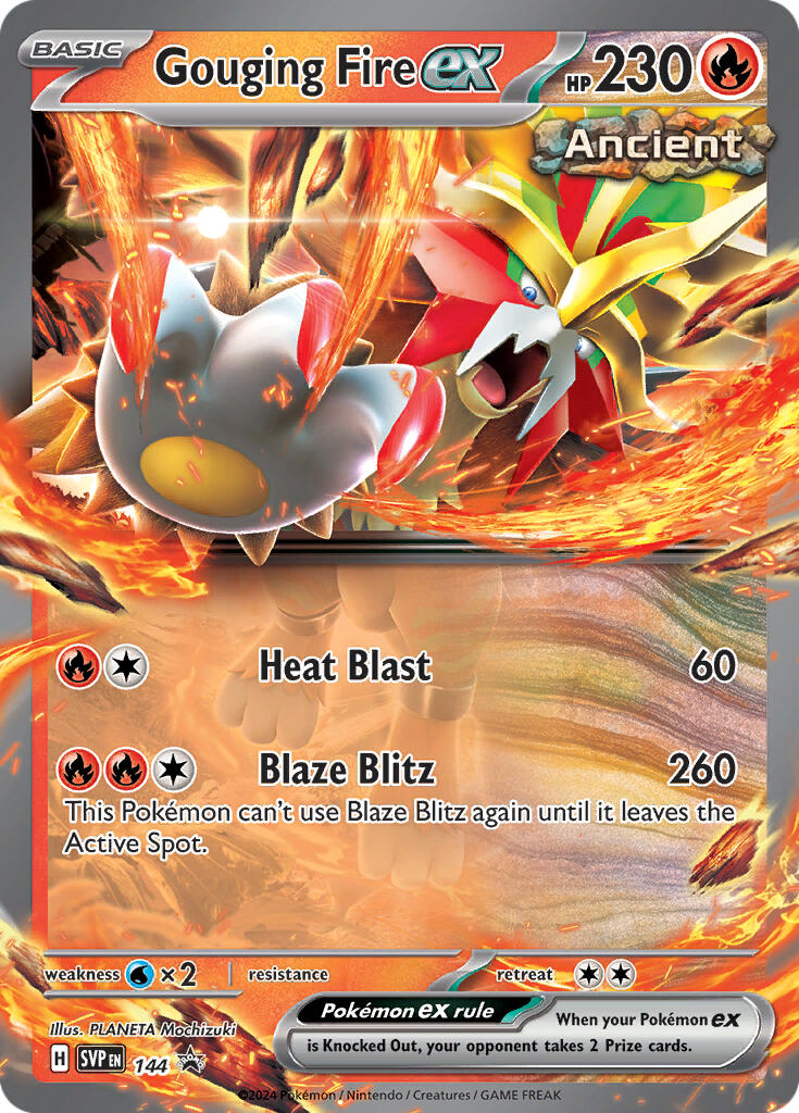 Gouging Fire ex (144) [Scarlet & Violet: Black Star Promos] | Good Games Morley