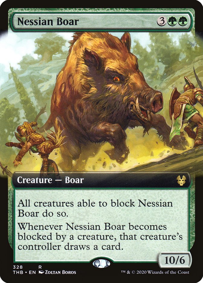 Nessian Boar (Extended Art) [Theros Beyond Death] | Good Games Morley