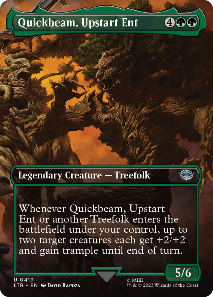 Quickbeam, Upstart Ent (Borderless Alternate Art) [The Lord of the Rings: Tales of Middle-Earth] | Good Games Morley