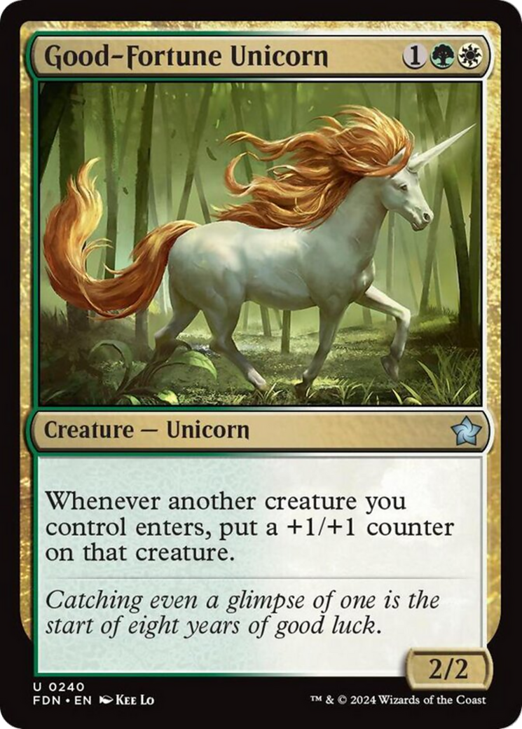 Good-Fortune Unicorn [Foundations] | Good Games Morley