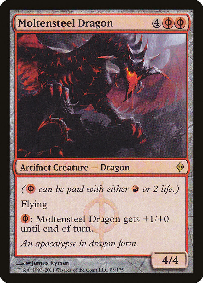 Moltensteel Dragon 88/175 (New Phyrexia)  | Good Games Morley