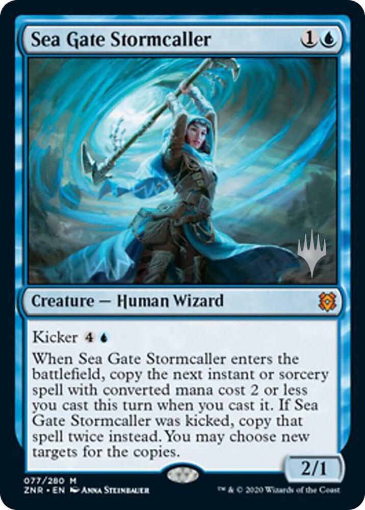 Sea Gate Stormcaller 77p/169 (Promo Pack: Zendikar Rising)  | Good Games Morley