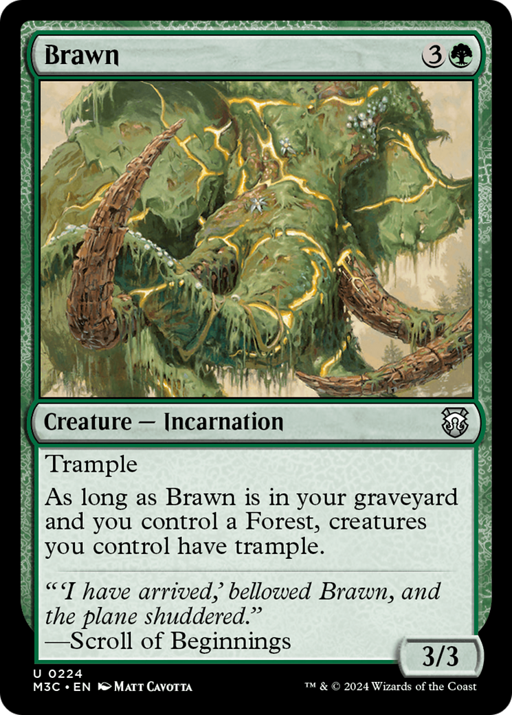 Brawn (Ripple Foil) [Modern Horizons 3 Commander] | Good Games Morley