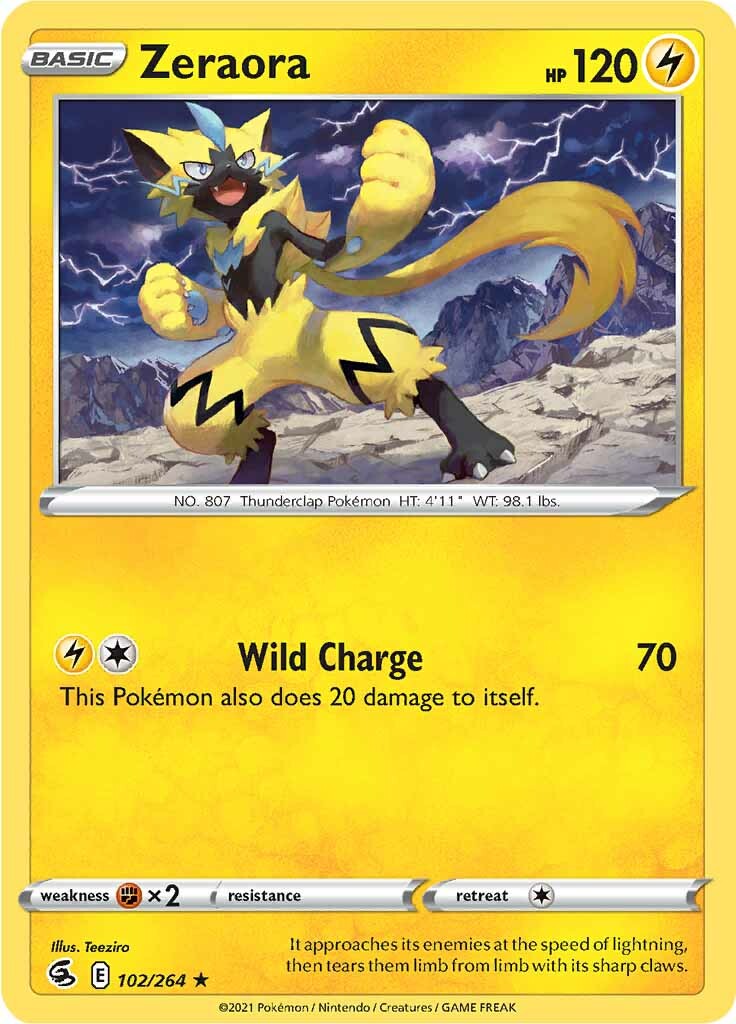 Zeraora (102/264) [Sword & Shield: Fusion Strike] | Good Games Morley