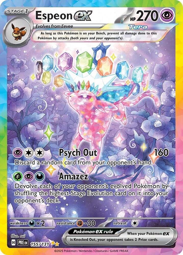 Espeon ex (155/131) [Scarlet & Violet: Prismatic Evolutions] | Good Games Morley