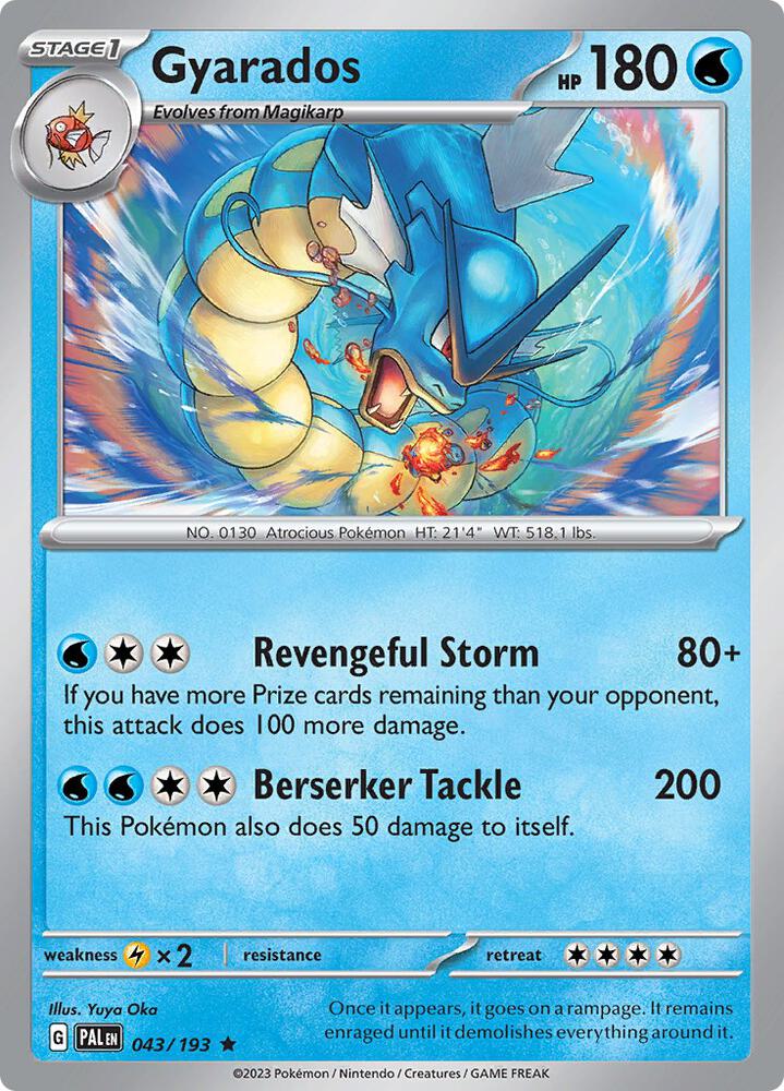 Gyarados 043/193 (SV02: Paldea Evolved)  - Holofoil | Good Games Morley
