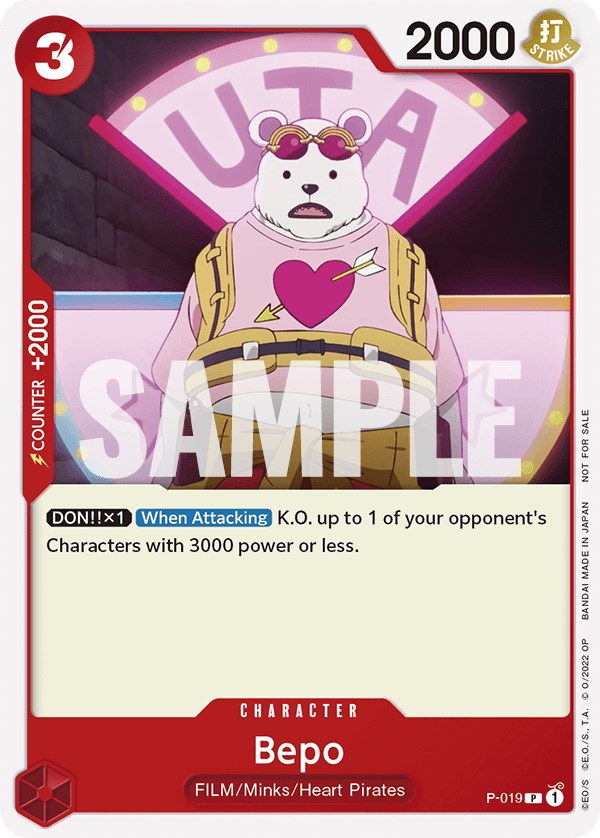 Bepo (One Piece Film Red) [One Piece Promotion Cards] | Good Games Morley
