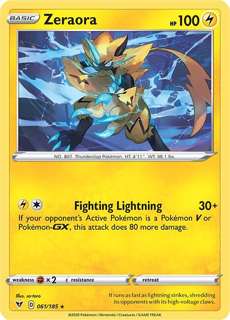 Zeraora 061/185 (SWSH04: Vivid Voltage)  - Holofoil | Good Games Morley