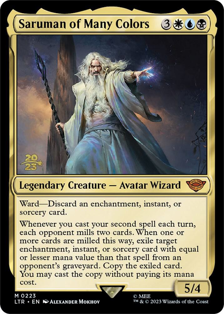 Saruman of Many Colors 223s/86 (Prerelease Cards)  - Foil | Good Games Morley