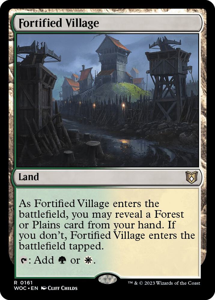 Fortified Village 161/173 (Commander: Wilds of Eldraine)  | Good Games Morley