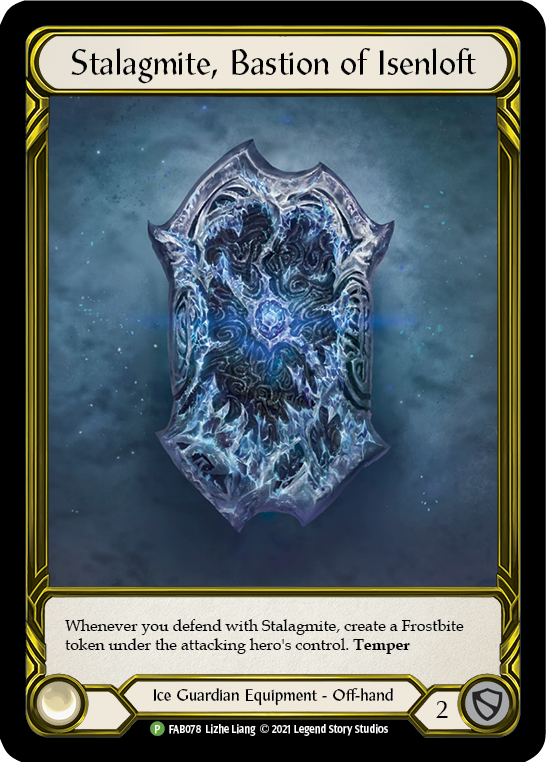 Stalagmite, Bastion of Isenloft (Golden) [FAB078] (Promo)  Cold Foil | Good Games Morley