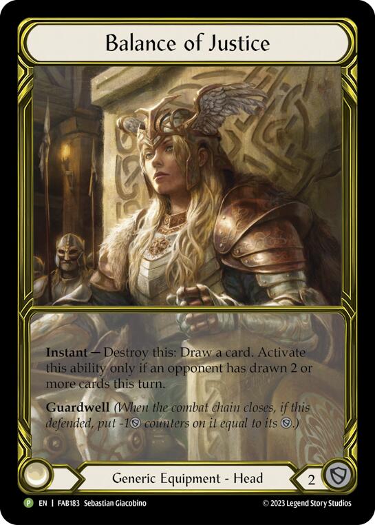 Balance of Justice [FAB183] (Promo)  Cold Foil | Good Games Morley