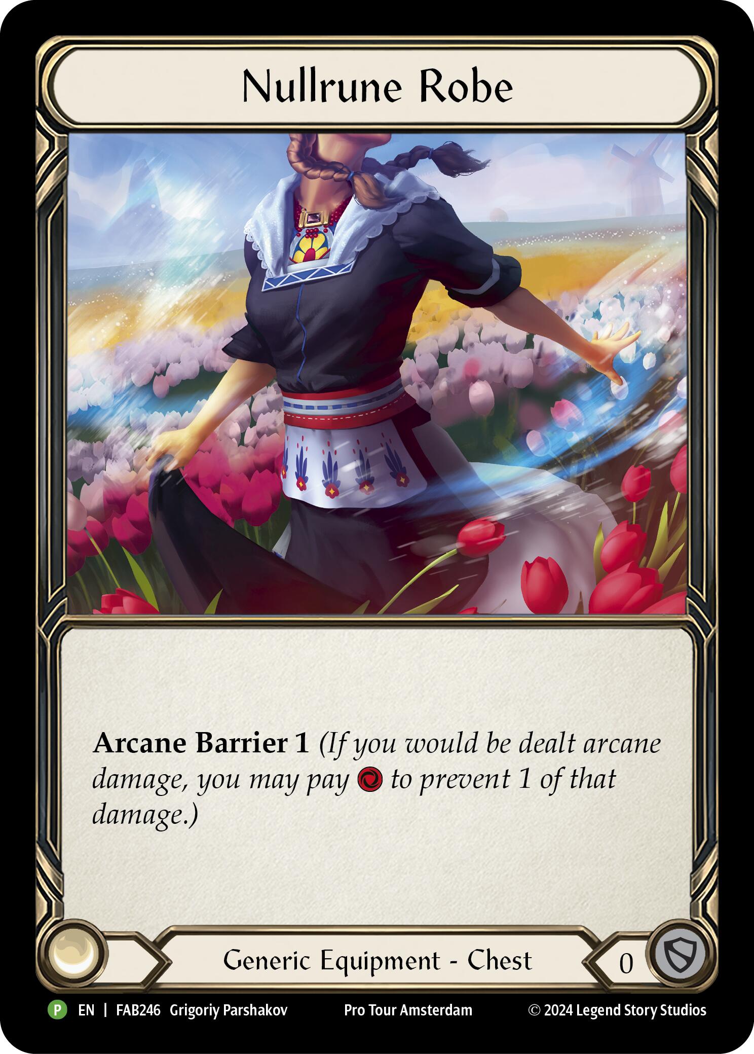 Nullrune Robe (Cold Foil) [FAB246] (Promo)  Rainbow Foil | Good Games Morley