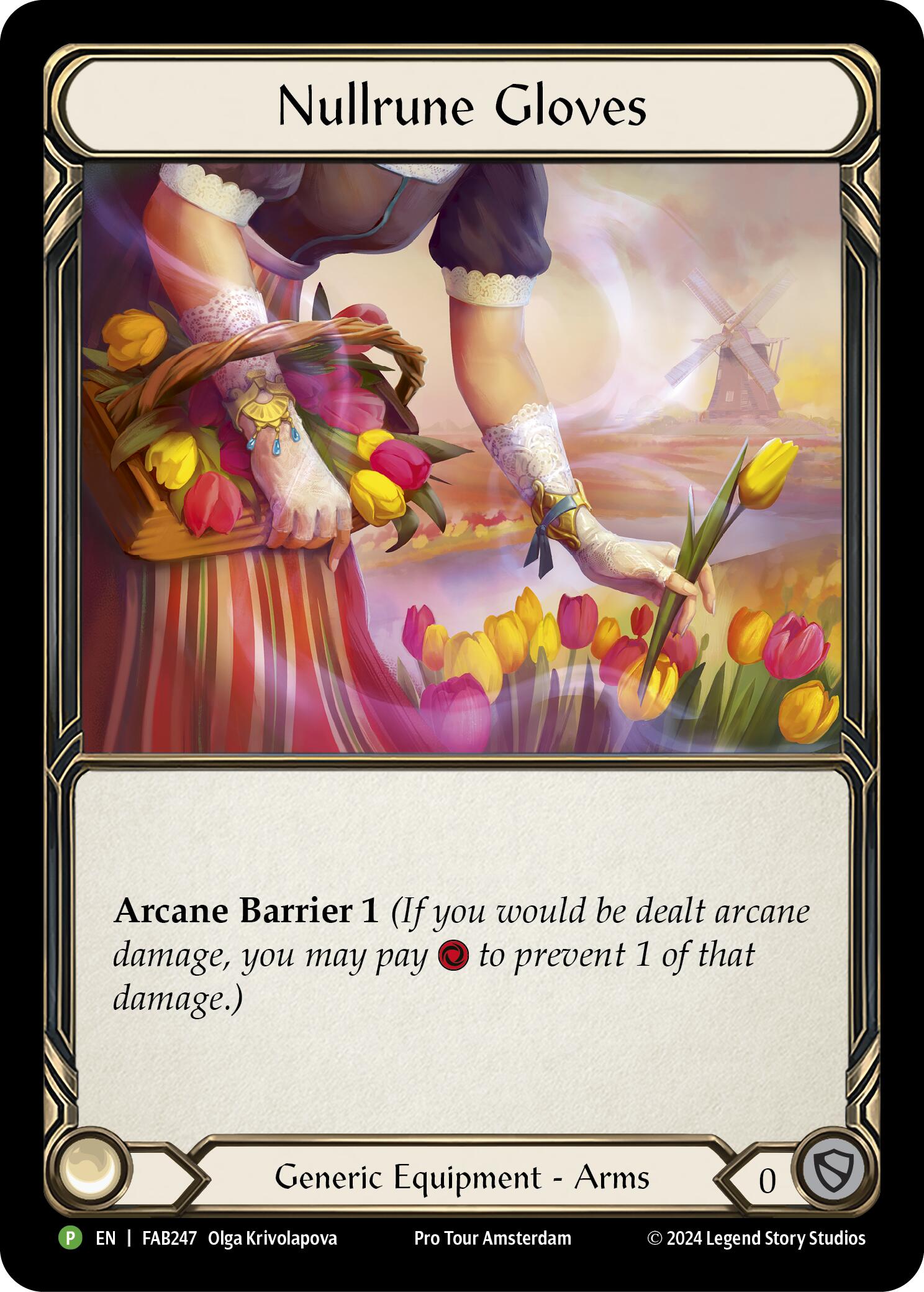 Nullrune Gloves (Cold Foil) [FAB247] (Promo)  Rainbow Foil | Good Games Morley